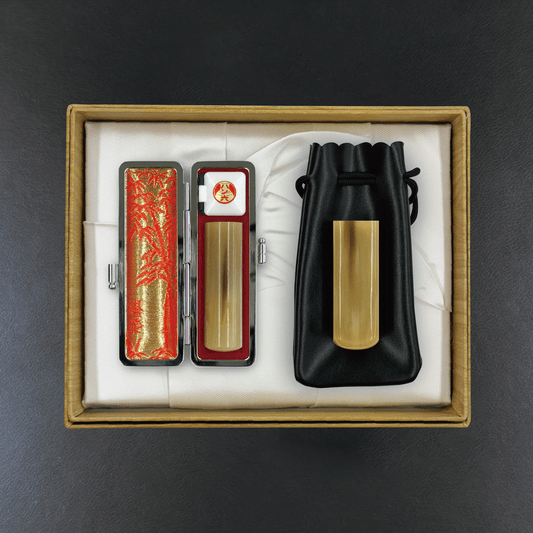 法人印 オランダ水牛（牛角・柄）2本セット