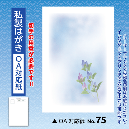 年賀欠礼(喪中・寒中) 私製(OA対応紙)No.75